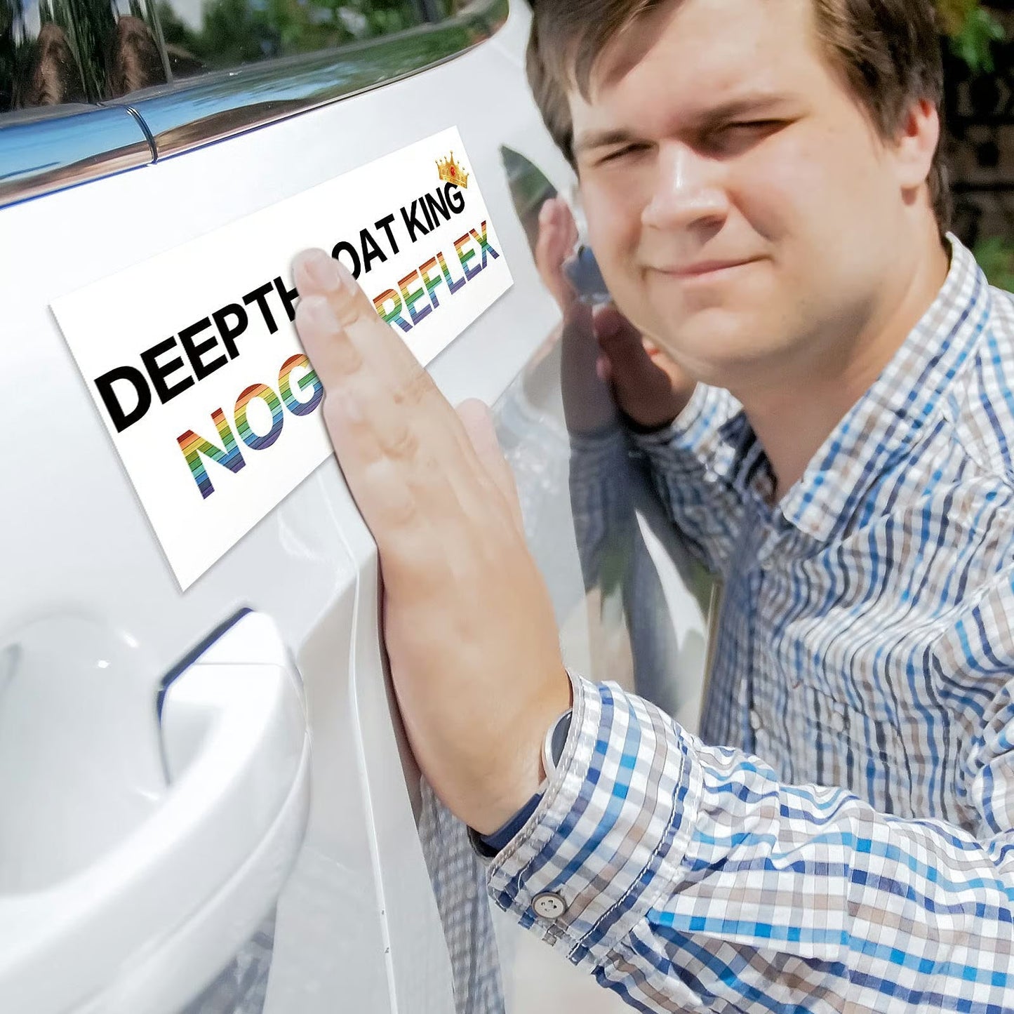 10 Pcs Funny LGBT Magnetic Bumper Stickers