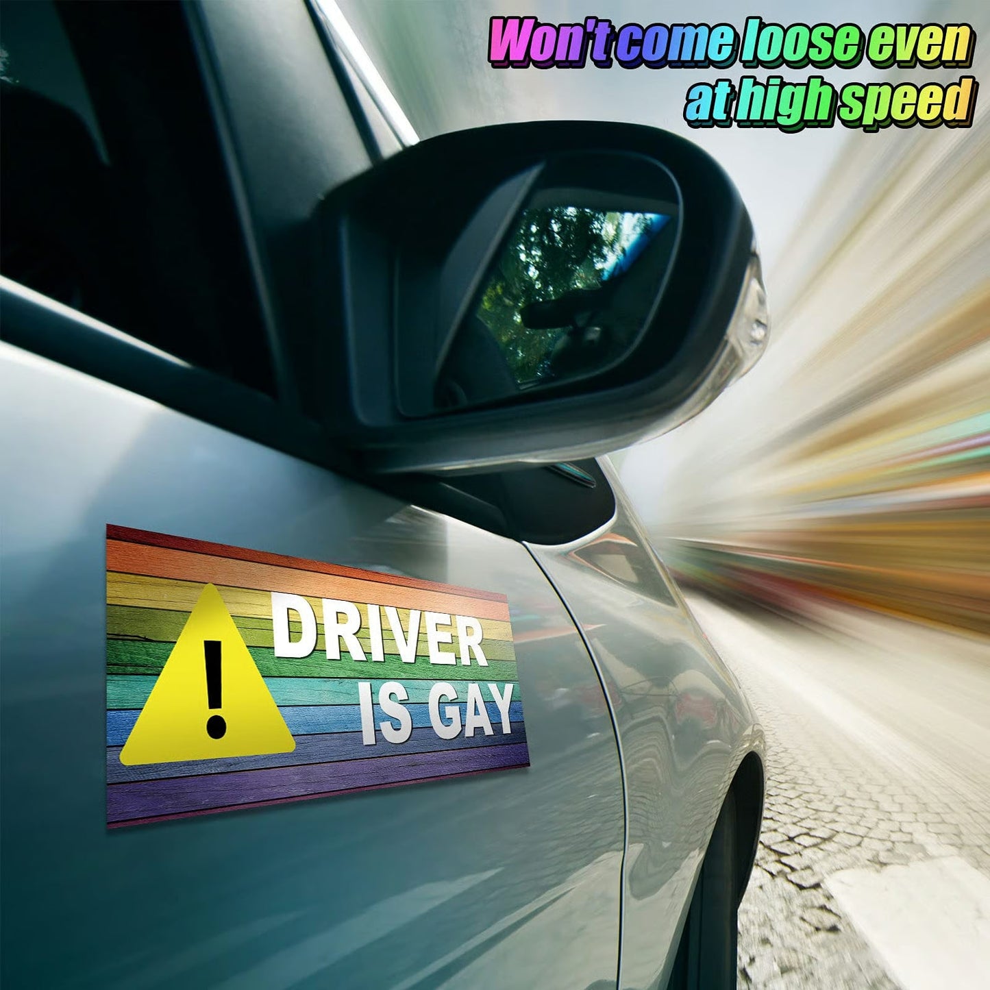 10 Pcs Funny LGBT Magnetic Bumper Stickers
