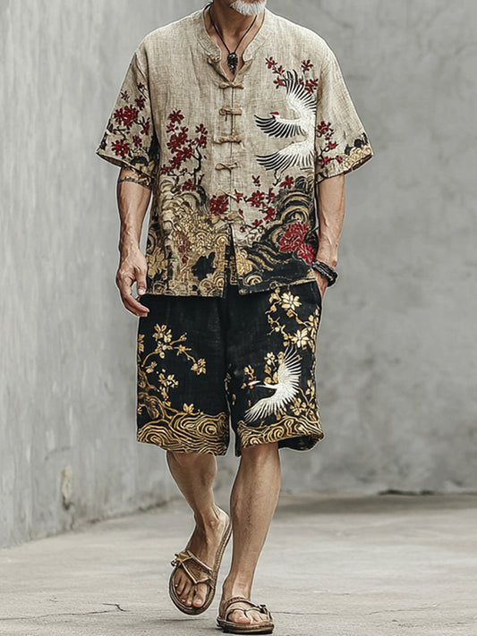 Japanese Art Gradient Design Two-piece Set