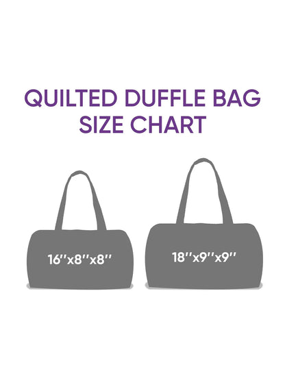 Blossom Path  Quilted Duffle Bag