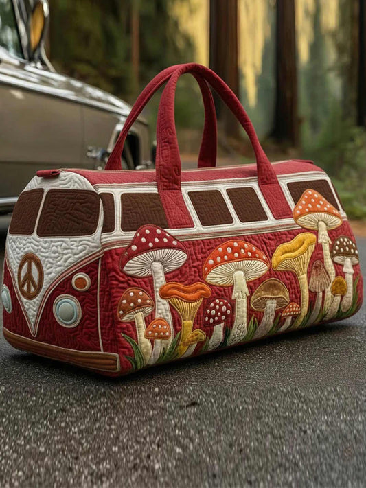 Hippie Van  Quilted Duffle Bag