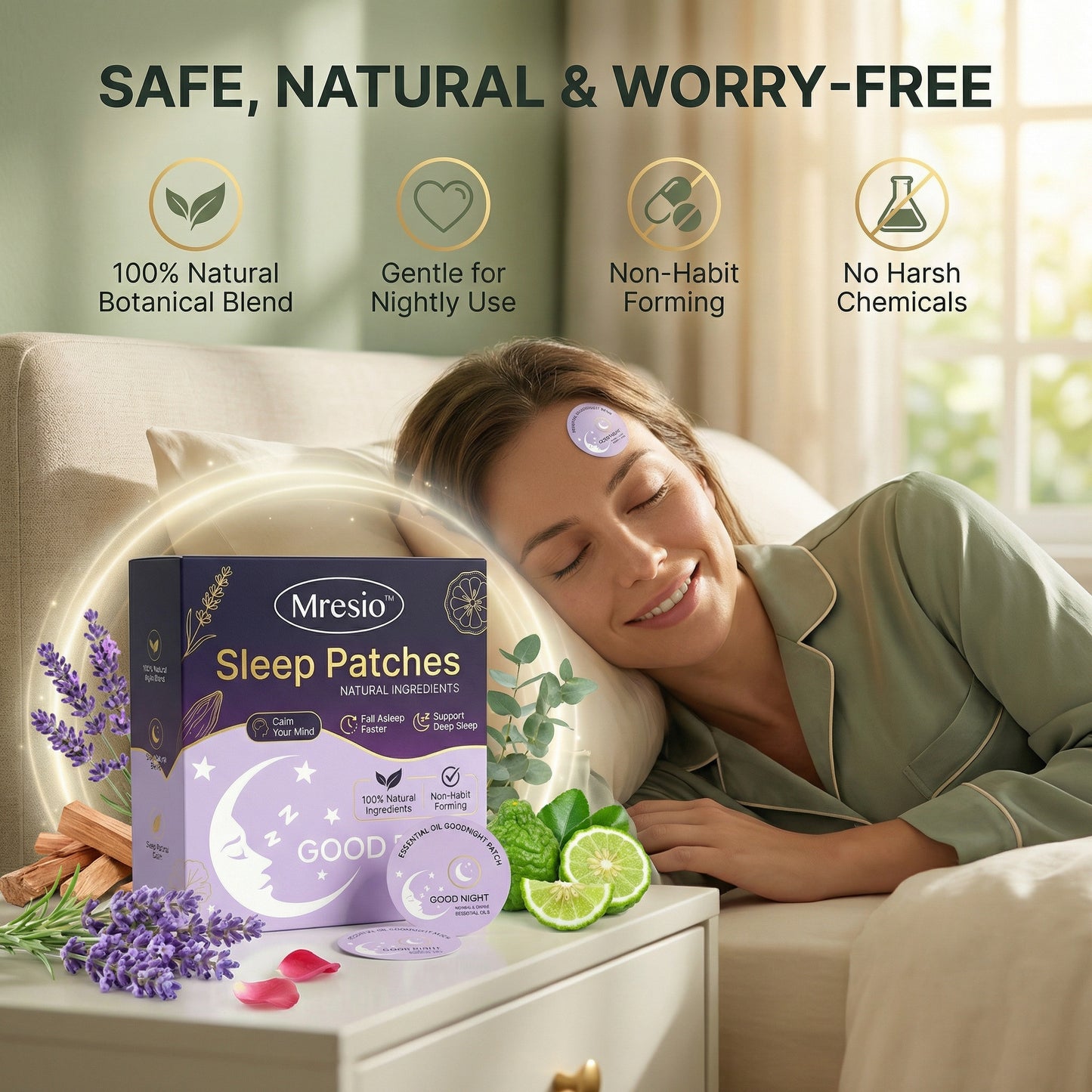 Mresio™ Sleep Patches — Fall Asleep in Minutes, Without Pills