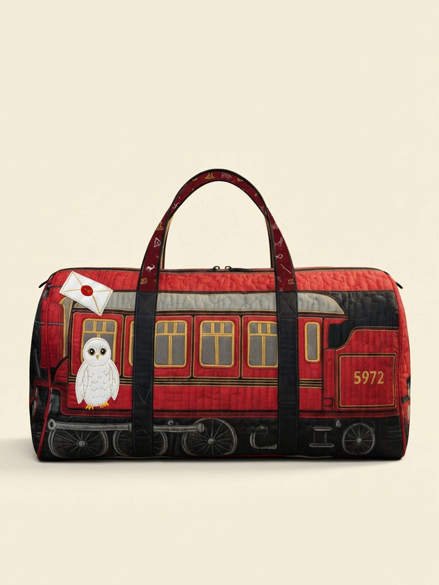 Magic Train Quilted Duffle Bag
