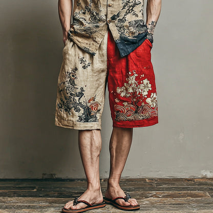 Gradient Color Blocking Japanese Art Set
