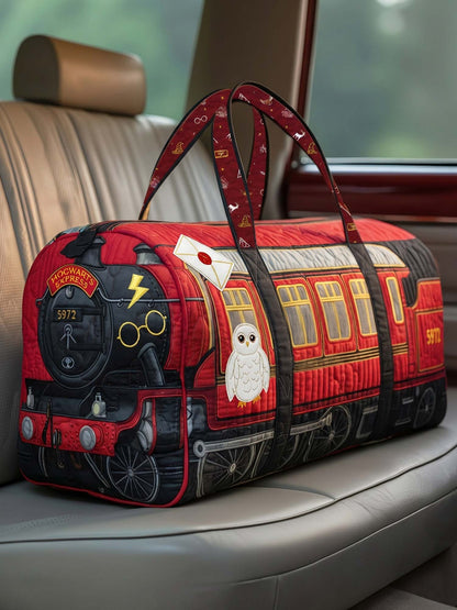 Magic Train Quilted Duffle Bag