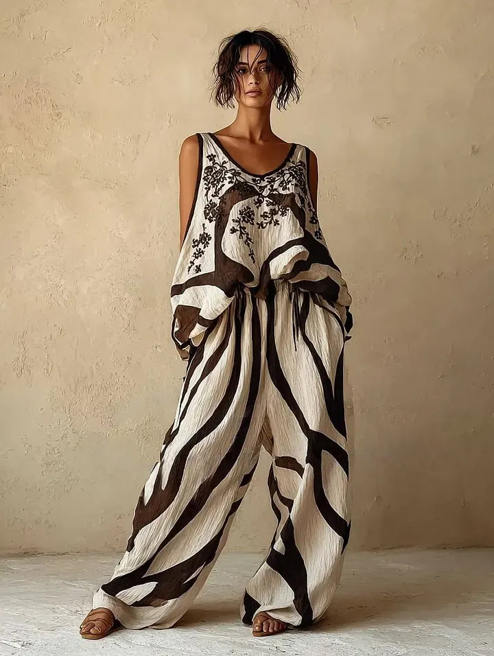 Women's Casual Elegant Linen Casual Set