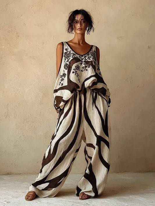 Women's Casual Elegant Linen Casual Set